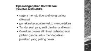 Tips mengerjakan contoh soal psikotes aritmatika